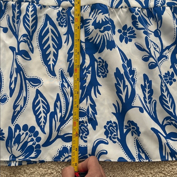 Floral Blue and White Maxi Dress - Picture 8 of 10